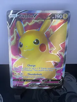 Pokemon TCG Pikachu V 170/185 Vivid Voltage Full Art Ultra Rare Holo Card NM - Image 3