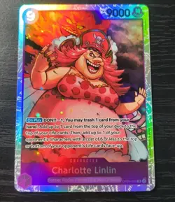 One Piece CCG Charlotte Linlin Two Legends SR Foil Card OP08-069 NM - Image 1