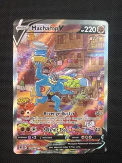 Machamp v Alternate Full Art Holo Card 172/189 Swsh10 Astral Radiance 2022 - Image 1