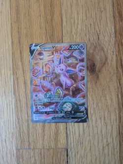 Pokemon Espeon V Ultra Rare Full Alt Art Holo 180/203 Evolving Skies Card Zen - Image 1