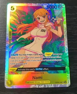 One Piece CCG Nami Two Legends SR Foil Card OP08-106 NM - Image 1