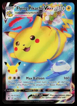 Flying Pikachu VMAX 007/025 Holo Celebrations Pokemon Card - Image 1