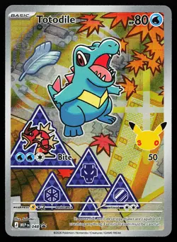 Totodile 048 Holo Mega Evolution Promo Pokemon Card - Image 1