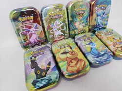 Pokemon Prismatic Evolutions Empty Mini Tins Art Cards/Coins NO PACKS - Image 2