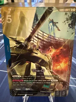The-O GD03-002 LR+ Alt Art Steel Requiem Gundam TCG Card Game CCG English - Image 1