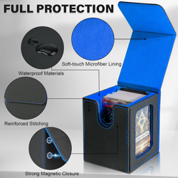Card Deck Box for MTG Commander, Magnetic Card Display Case,Tcg Card Storage Box - Image 5