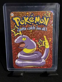 Vintage Rare Ekans #023 2000 Pokemon Vending Prism Holo Sticker Card - Image 1