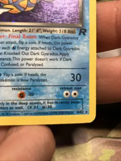 Pokemon Card - Dark Gyarados Team Rocket 8/82 Holo Rare - Image 4