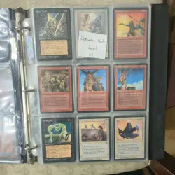 132 1994 magic the gathering cards binder - Image 1