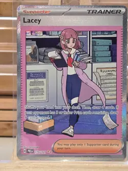 Pokemon TCG Trainer Lacey Prismatic Evolutions Holo Card 175/131 NM - Image 1