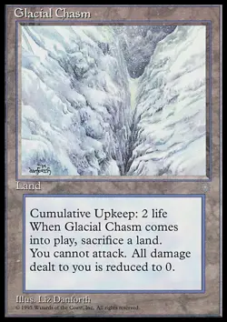 MTG GLACIAL CHASM PLAYED - BARATRO GLACIALE - IA - MAGIC - Image 1
