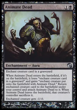 MTG ANIMATE DEAD FOIL EXC - ANIMARE I MORTI - PD - MAGIC - Image 1