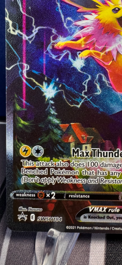 Pokemon TCG: Jolteon VMax Sword & Shield Black Star Promo w/ FREE SHIPPING !! - Image 4