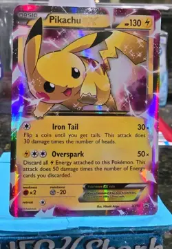 2015 Pokemon XY Black Star Promo #XY84 PIKACHU EX - Full Art Ultra Rare Holo LP - Image 1