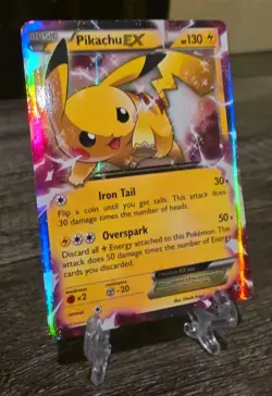 2015 Pokemon XY Black Star Promo #XY84 PIKACHU EX - Full Art Ultra Rare Holo LP - Image 2