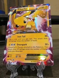 2015 Pokemon XY Black Star Promo #XY84 PIKACHU EX - Full Art Ultra Rare Holo LP - Image 3
