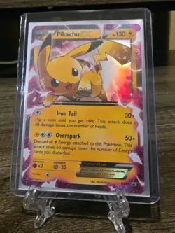 2015 Pokemon XY Black Star Promo #XY84 PIKACHU EX - Full Art Ultra Rare Holo LP - Image 5