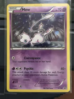 2017 Mew Cosmos Holo Black Star Promo Card XY192 Pokemon TCG - Image 1