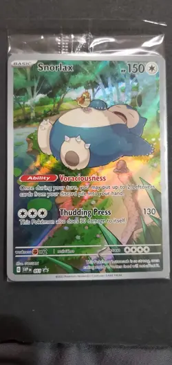 Snorlax SVP EN 051 Black Star Promo Scarlet & Violet Pokemon 151 Card - SEALED - Image 1