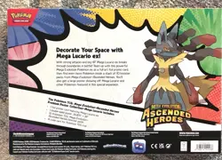 Pokemon Ascended Heroes Mega Lucario Premium Poster Collection Sealed! $5 Ship - Image 2