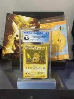 CGC 8.5 Raichu Japanese Fossil No. 26 Holo Pokemon Card - Image 1