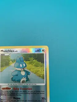 2007 Pokemon Card Munchlax 33/130 Reverse Holo Diamond and Pearl MP - Image 5