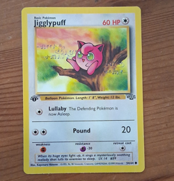 Pokemon TCG Jungle Jigglypuff 54/64 1st Edition Common Regular English 1999 - Image 1