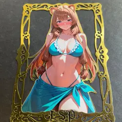 Goddess Story Gold METAL Card - Serial Number #/100! Anime Waifu Rephtalia READ - Image 4