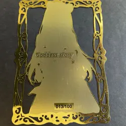 Goddess Story Gold METAL Card - Serial Number #/100! Anime Waifu Rephtalia READ - Image 5
