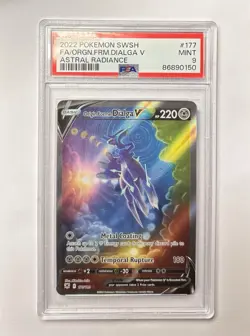 Origin Forme Dialga V #177/189 PSA 9 MINT Alt Art Astral Radiance Pokemon Card - Image 1