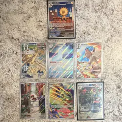 Pokemon TCG English Holo 7- Card Lot. Full Art Mint Condition. - Image 1