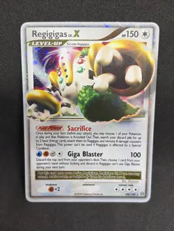 Pokemon TCG Regigigas LV.X Holo Rare Card Stormfront 100/100 LP Clean - Image 1
