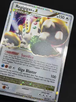 Pokemon TCG Regigigas LV.X Holo Rare Card Stormfront 100/100 LP Clean - Image 2