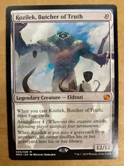 MTG 1x Kozilek, Butcher of Truth # 5 Modern Masters 2015 Magic Gathering x1 LP - Image 1