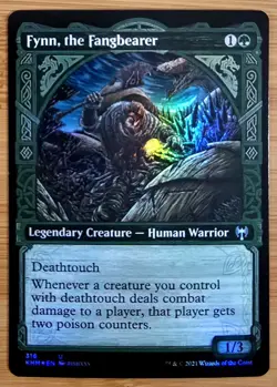 X 1 Fynn, the Fangbearer FOIL Showcase NM-M Kaldheim 316 MTG Magic The Gathering - Image 2