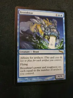Broodstar #31 Mirrodin NM Magic the Gathering Mtg Artifact Deck Flying Beast * - Image 2
