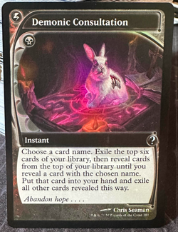 Demonic Consultation FOIL - Mystery Booster 2 - Future Sight Frame - NM - MTG - Image 1