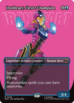 Ironheart, Clever Champion - Foil - Borderless Light Play, English Magic the Gat - Image 1