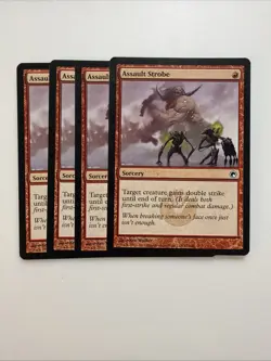 Assault Strobe x4 Scars of Mirrodin 4x Playset Magic the Gathering MTG - Image 1