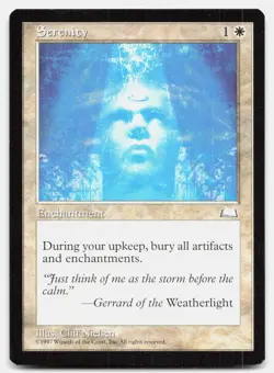 Serenity Rare Weatherlight Magic: The Gathering Near Mint - Image 1