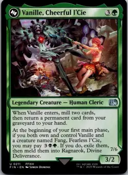 Vanille, Cheerful l'Cie 211 Uncommon FINAL FANTASY Magic: The Gathering NM - Image 1