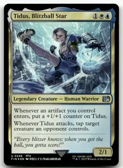 Tidus, Blitzball Star #246 (Foil) (NM) Final Fantasy FIN Magic MTG - Image 1