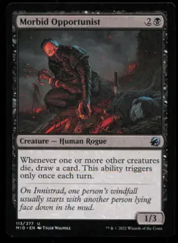 Morbid Opportunist 113 Innistrad: Midnight Hunt Magic: The Gathering - Image 1