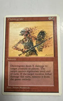 Disintegrate MTG Core Set 4th Edition Regular - Image 1