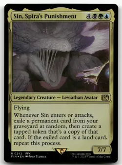 Sin, Spira's Punishment #242 (Foil) (NM) Final Fantasy FIN Magic MTG - Image 1