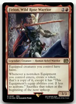 Firion, Wild Rose Warrior #137 (Foil) (NM) Final Fantasy FIN Magic MTG - Image 1