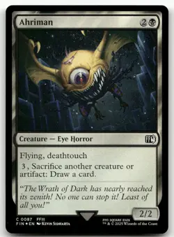 Ahriman #87 (Foil) (NM) Final Fantasy FIN Magic MTG - Image 1