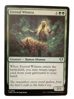 MTG CMM: Eternal Witness (Creature Human Shaman) Regular Uncommon 0286 - Image 1