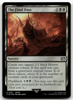 The Final Days #101 (Foil) (NM) Final Fantasy FIN Magic MTG - Image 1