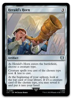 Herald's Horn #280 (NM) Lord of the Rings LTC Magic MTG - Image 1